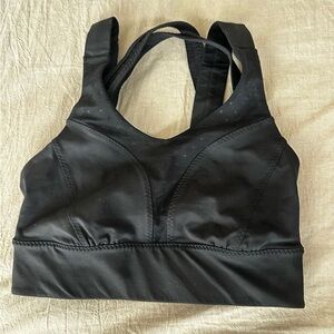 Lululemon Athletica Black Sports Bra with Racerback Design